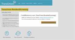 Desktop Screenshot of creditretriever.transunion.com